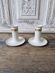 Royal Copenhagen pair of candlesticks decorated with gold