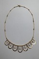 Bent Gabrielsen 14 ct Gold Necklace with Pearls
