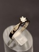 14 carat white gold ring with diamond