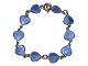 Danish Sterling silver
Children's bracelet with blue enamel hearts