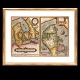 Aabenraa 
Antikvitetshandel 
presents: 
Map 
showing the 
Kingdom of 
Denmark by 
Ortelius 1854. 
Size with 
frame: 51x59cm