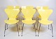 Set Of 6 Dining Table Chairs - Model 3107 - Seven Chairs - Lacquered In Yellow - 
Arne Jacobsen - Fritz Hansen - 1990s
Great condition
