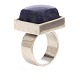 Hans Hansen, Denmark, sterlingsilver ring with lapis lazuli. Ringsize: 57