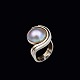 Birgitte 
Buchhave Munch. 
14k White and 
Yellow Gold 
Ring ...