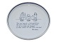 Royal Copenhagen
Round dish Piet Hein poem (Gruks) in English - The soul may be a mere presence