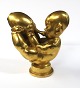 Arno Malinowski. Gilded bronze figure. Made as a signet. Height 7.5 cm.