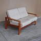 2 personers 
sofa
teak
127 cm