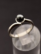 Sterling slv ring  med hermatite