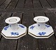 Antikkram 
presents: 
Blue 
Flower Angular 
Danish 
porcelain, pair 
of candlesticks 
with or without 
gold edge