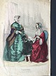 Ole Buus Larsen 
præsenterer: 
Farvelitografi 
- Dame mode 
1852.