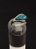 Sterling slv ring  med turkis