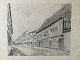 Radering af 
N.C. Thorn 1925 
- Gadeparti.