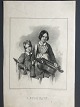 Ole Buus Larsen 
præsenterer: 
Litografi 
af Em. 
Bærentzen - "I 
Guds Navn" 
1845.