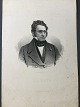 Ole Buus Larsen 
præsenterer: 
Litografi 
af Em. 
Bærentzen - 
Portræt af 
digteren og 
præsten Caspar 
Johannes Boye.
