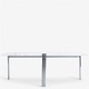 Poul Kjærholm / Fritz Hansen.
PK 65 - Coffee table with flint-rolled marble top on a steel frame.
1 pc. in stock
