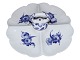 Antik K 
presents: 
Blue 
Flower
Rare divided 
dish with 
handle