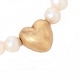 Aabenraa 
Antikvitetshandel 
presents: 
Ole 
Lynggaard 
Copenhagen 14kt 
gold heart 
clasp. Size: 
11x11mm