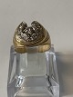 Antik Huset 
presents: 
Gold ring 
with diamonds 
14 Karat.
Size: 63.