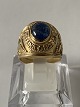 Antik Huset 
presents: 
Pilot ring 
USA with blue 
stone, 14 carat 
Gold
Size: 58