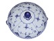 Blue Fluted Half Lace
Round lidded bowl 23 cm.