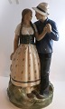 Royal Copenhagen. Porcelænsfigur. Henrik & Else. Model 3049. Højde 43 cm. (3 
sortering)