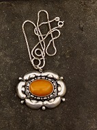 Art nouveau 830 slv broche som vedhng