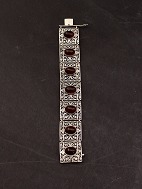 Sterling slv filigran armlnke med rav