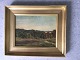 Maleri af 
Carsten 
Henrichsen 1865 
- Landskab med 
sø.