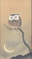 L'Art 
præsenterer: 
Ohara 
Koson 
(1877–1945), 
Ugle ved 
måneskin. Japan