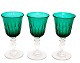 3 smukke 
krystal 
hvidvinsglas