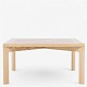 Poul Kjærholm / PP Møbler.
PK 70 - Square coffee table in patinated ash wood. Manufacturer