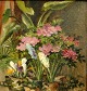 Pegasus – Kunst 
- Antik - 
Design 
præsenterer: 
Dansk 
kunstner (19. 
årh.): 
Blomstrende 
potte planter 
på et bord.