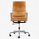 Ray & Charles Eames / Herman Miller.
EA 219 - High-back office chair in patinated natural leather on a steel frame. 
Manufacturer