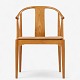 Hans J. Wegner / Fritz Hansen.
FH 4283 - Chinese chair in cherry with cushion in patinated natural leather. 
Manufacturer