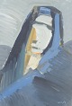 L'Art 
præsenterer: 
Jerker 
Helander
svensk 
kunstner
Abstrakt 
komposition.
Gouache på 
papir.