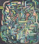 L'Art 
præsenterer: 
Carsten 
Hellström
Svensk 
kunstner
“Krets II”.
Olie på plade, 
1982.