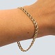 Bismarckarmbånd i 14 kt. guld, b. 5 mm