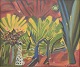 L'Art presents: 
C. Grahn, 
Swedish artist.
Abstract 
composition 
with trees and 
figure.
Oil on panel.