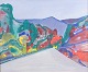 L'Art presents: 
Swedish 
artist
Modernist 
landscape.
Oil on canvas.