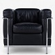Le Corbusier / Cassina
LC 2 - Armchair in original black leather with steel frame. Manufacturer