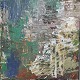 Composition" Oil painting on canvas in silver frame.