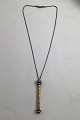 (Jan Lohmann) Sterling Silver Modern Necklace and Pendant (Partly Goldplated)