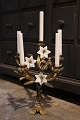 K&Co. presents: 
Antique, 
decorative 
French church 
candlestick in 
bronze from the 
19th century 
with space for 
5 ...