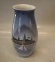 B&G 1302-6247 
Vase med 
sejlskib ved 
Kronborg 21 cm 
Bing ...