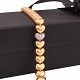 Aabenraa 
Antikvitetshandel 
presents: 
Ole 
Lynggaard 
Copenhagen 14kt 
gold Heart 
bracelet. L: 
19cm