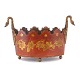 Aabenraa 
Antikvitetshandel 
presents: 
Gilt and 
red decorated 
planter / 
jardiniere. 
France circa 
1840. H: 19cm. 
...