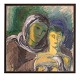 Aabenraa 
Antikvitetshandel 
presents: 
Jais 
Nielsen, 
1885-1961, oil 
on canvas. 
Portrait with 
two persons. 
Signed ...
