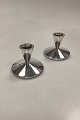 Pair of silver plated candle holders from Kronen Sølvvarefabrik
