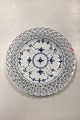 Danam Antik 
presents: 
Royal 
Copenhagen Blue 
Fluted Full 
Lace Flat Plate 
with open-work 
border No. 
1/1098