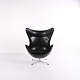 Osted Antik & 
Design 
præsenterer: 
Ægget - 
Arne Jacobsen - 
Sort original 
læder - Fritz 
Hansen - 
1950'erne - ...
